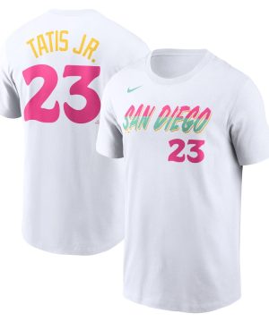 Fernando Tatis Jr. San Diego Padres Nike 2022 City Connect Name Number T Shirt White