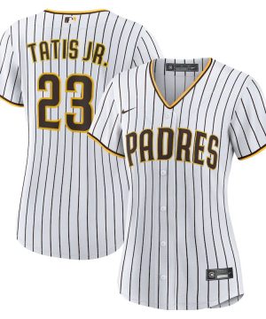 Fernando Tatis Jr. San Diego Padres Nike Womens Home Replica Player Jersey White Brown